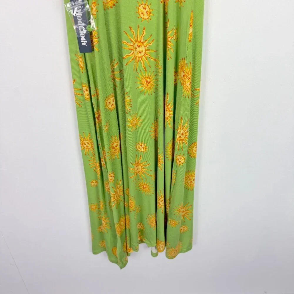 NWT Modcloth Seaside Vacay Slip Dress 90's Suns Lime Size Medium M NEW - Picture 11 of 11